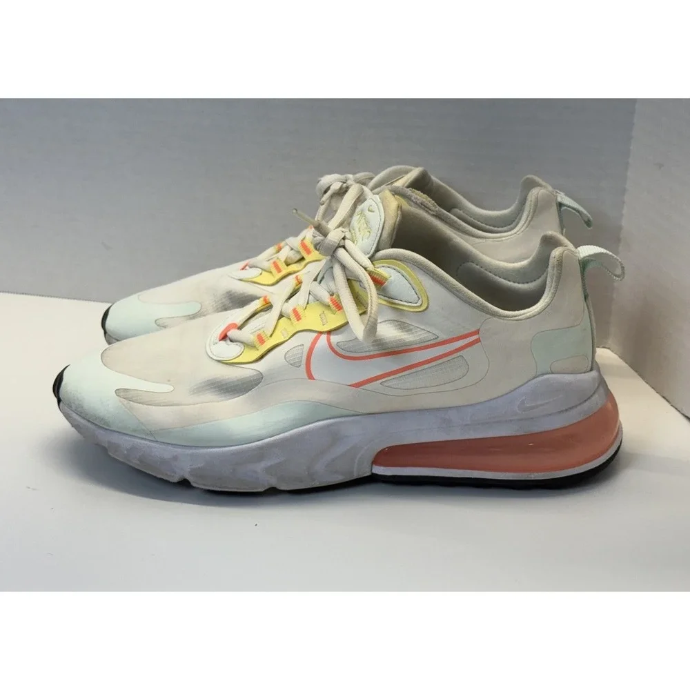 Nike Air Max 270 React 'Pale Ivory' CV8818-102‎ Women's Sz 10 Shoes